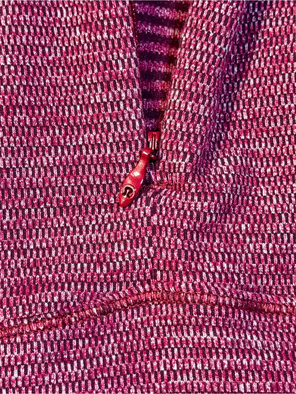 Lululemon Pink Heathered Half Zip Running Pullover S/M